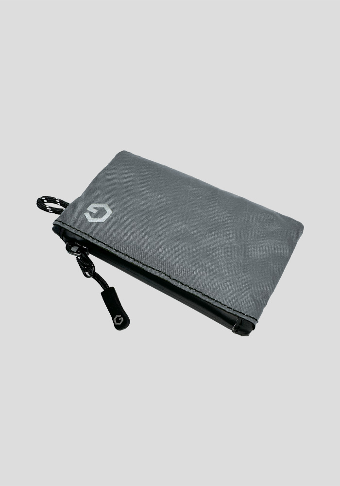 Ultra light mini wallet in grey