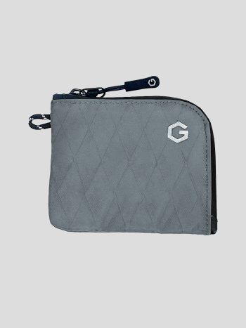 Ultra light compact wallet in grey